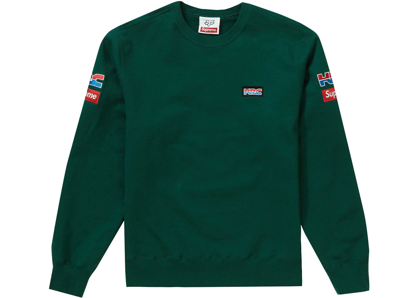 Supreme Honda Fox Racing Crewneck Dark Green