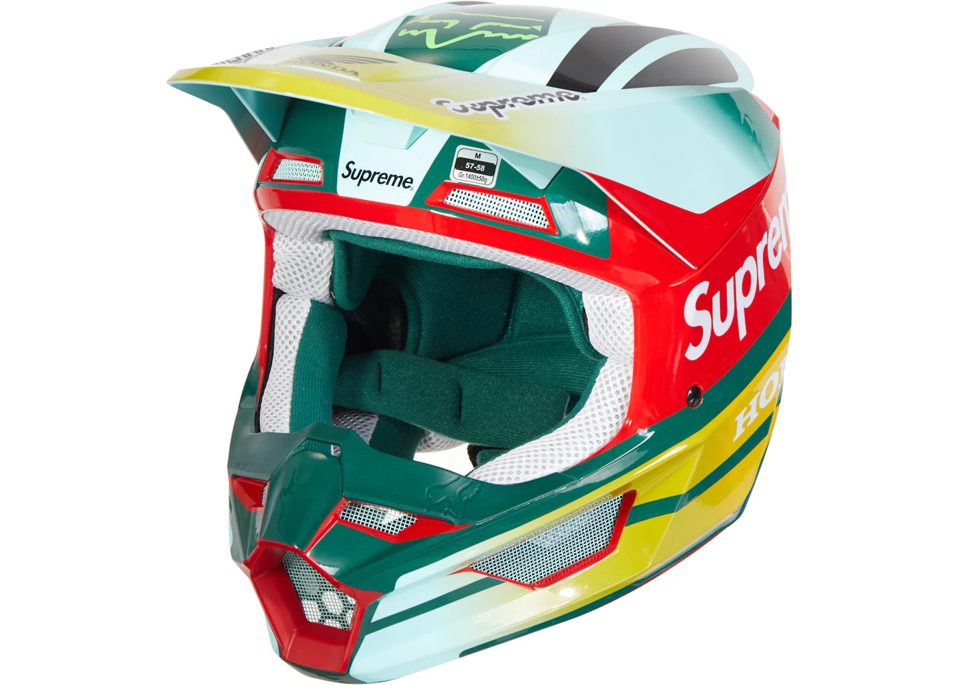 Supreme Honda Fox Racing V1 Helmet Moss