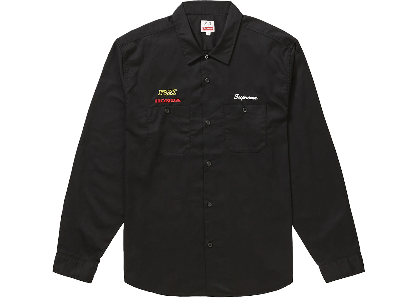 Supreme Honda Fox Racing Work Shirt Black