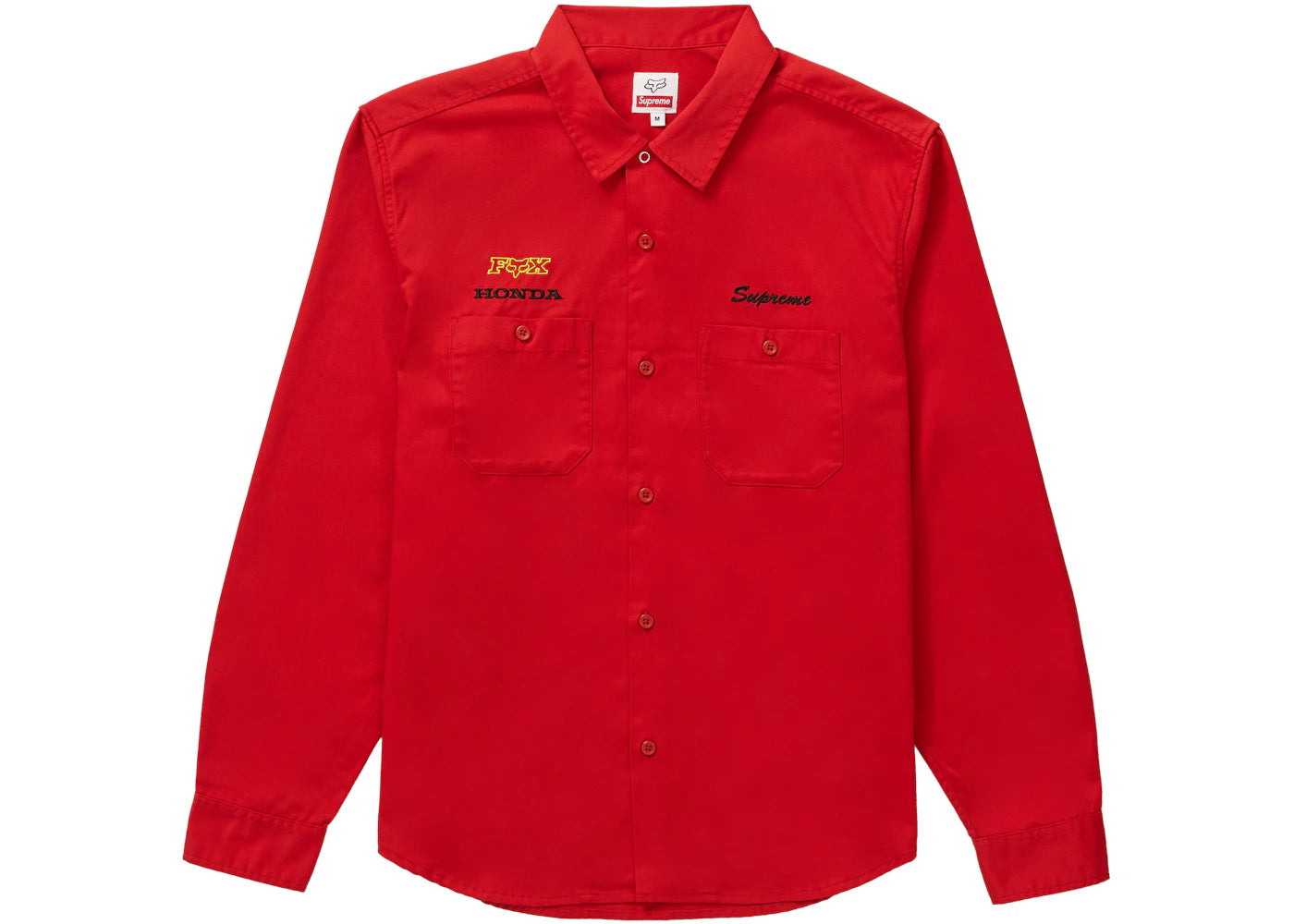 Supreme Honda Fox Racing Work Shirt Red
