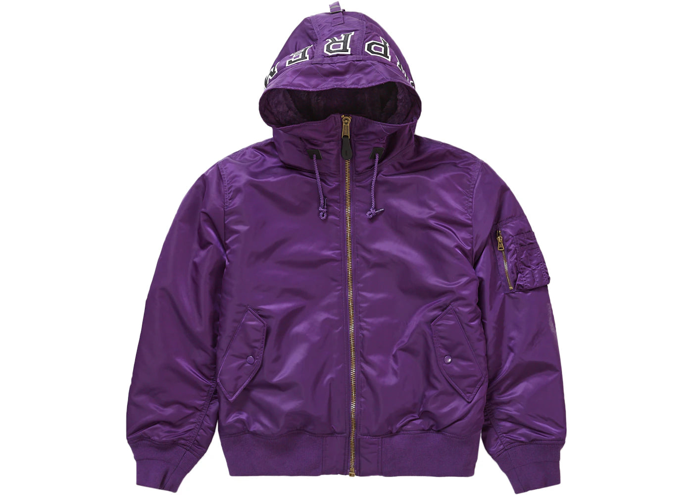 Supreme Hooded MA-1 Purple