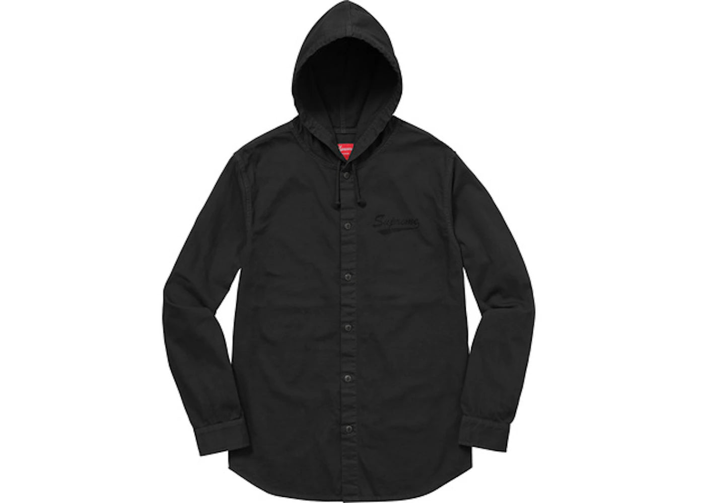 Supreme Hooded Shirt Black