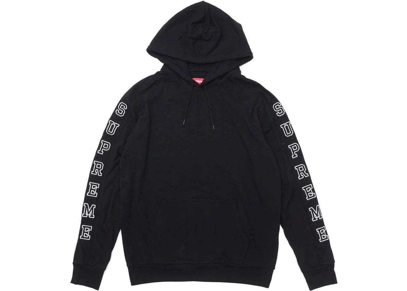 Supreme Hooded Sleeve Stripe Top Black