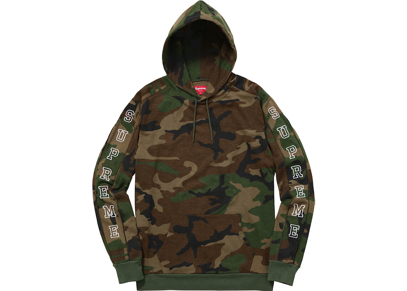 Supreme Hooded Sleeve Stripe Top Camo