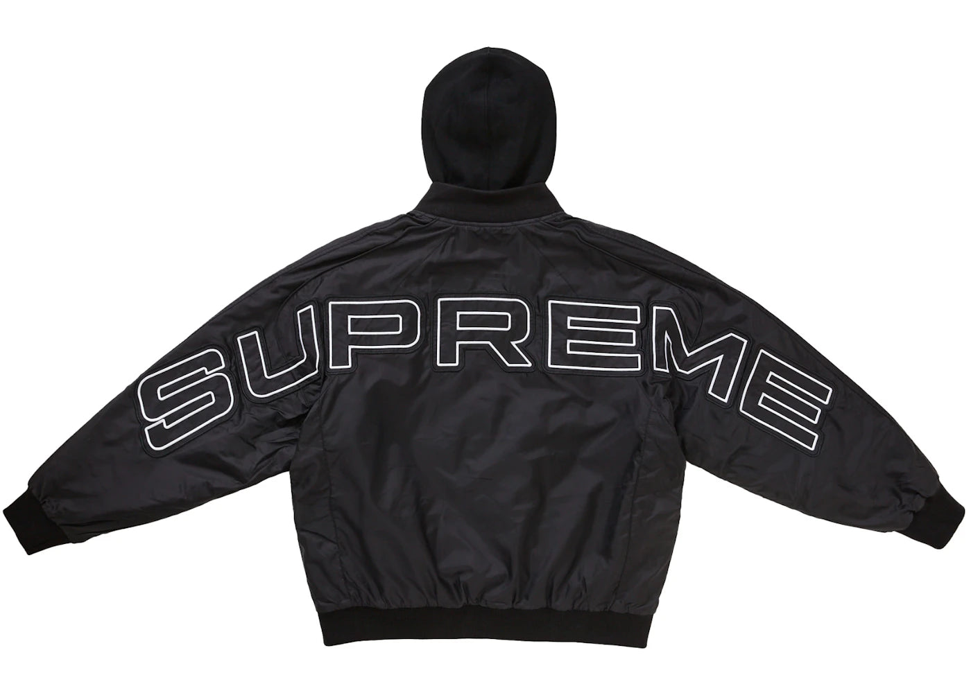 Supreme Hooded Stadium Jacket Black