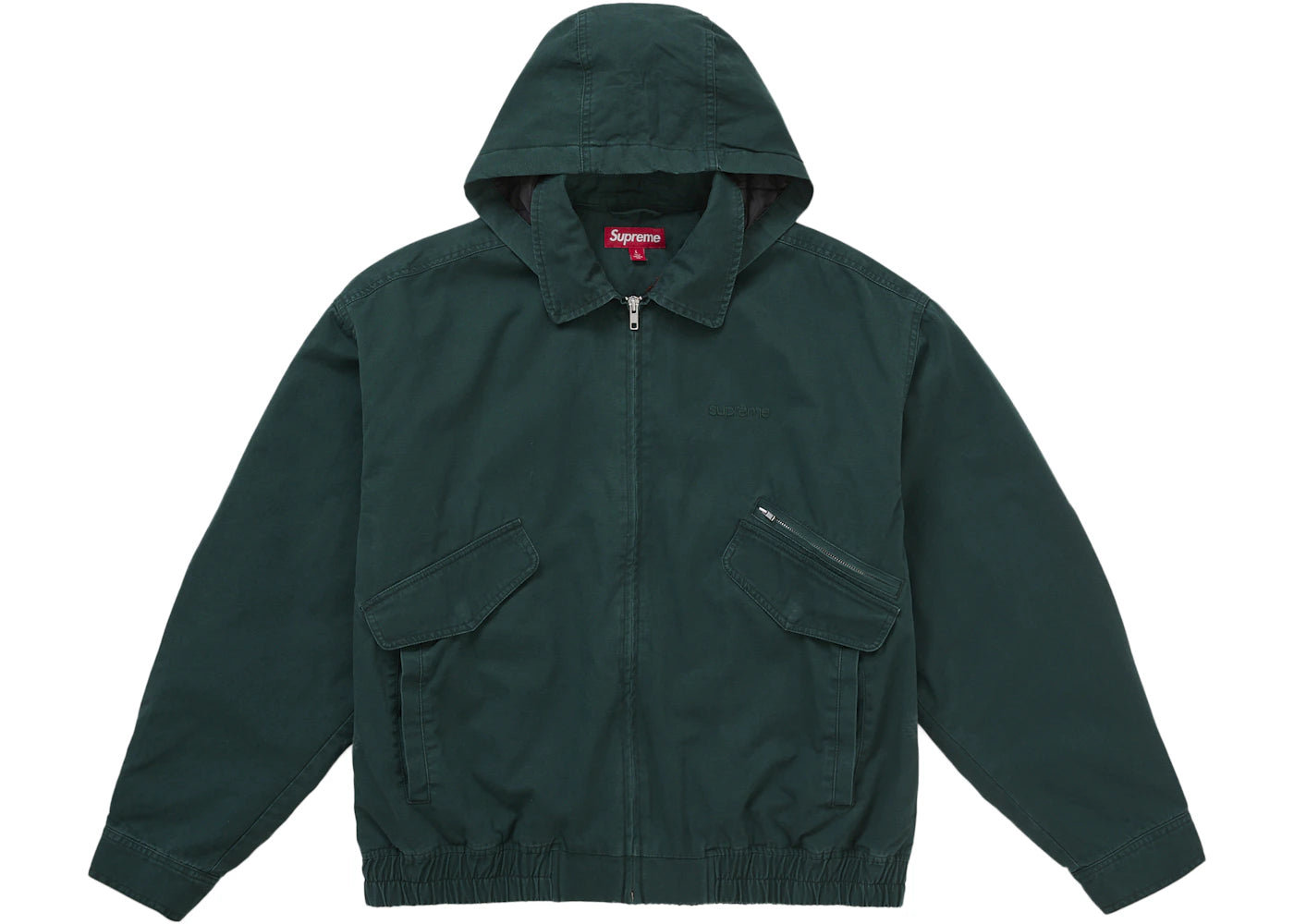 Supreme Hooded Utility Jacket Dark Green