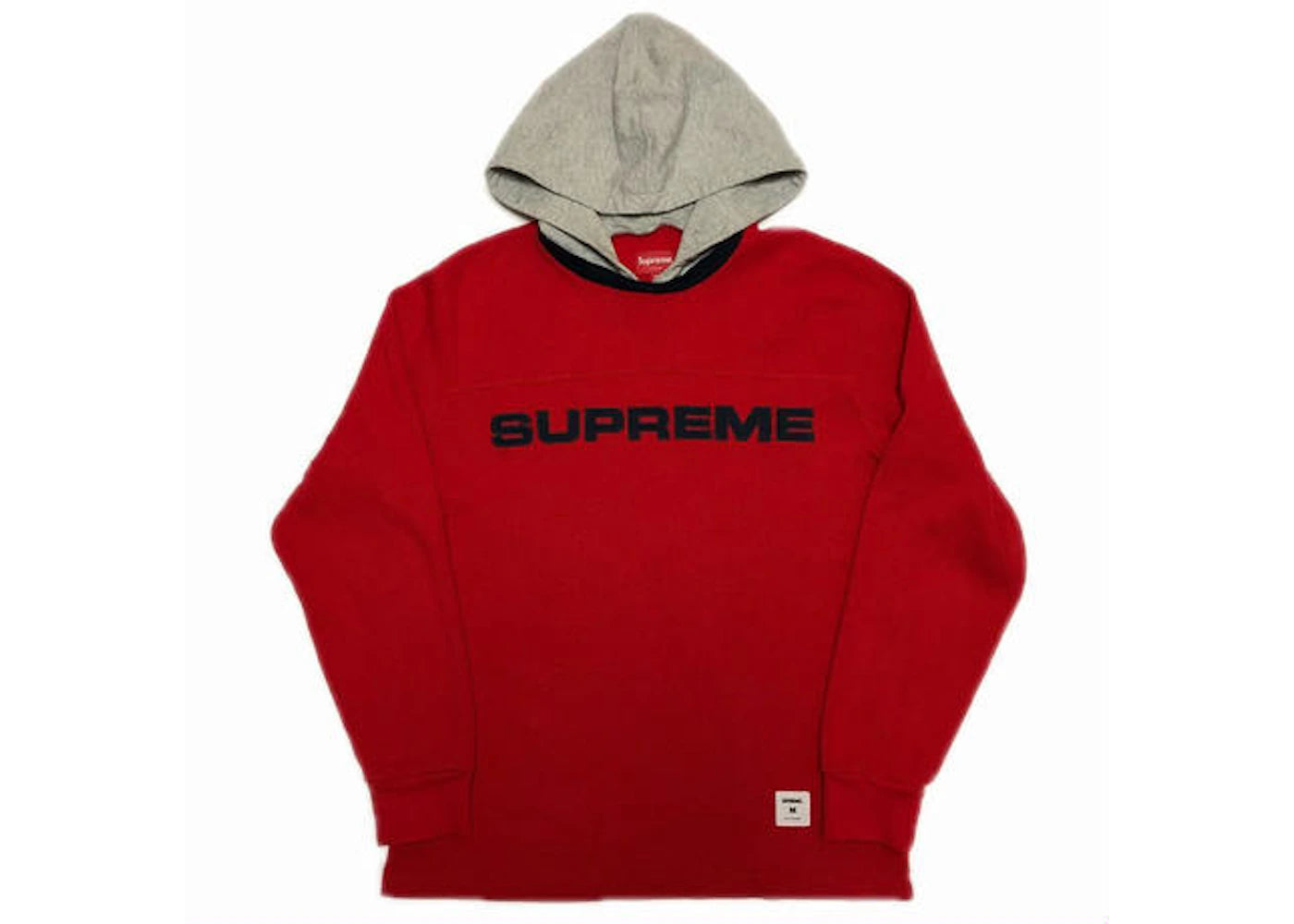 Supreme Hooded Waffle Ringer Red