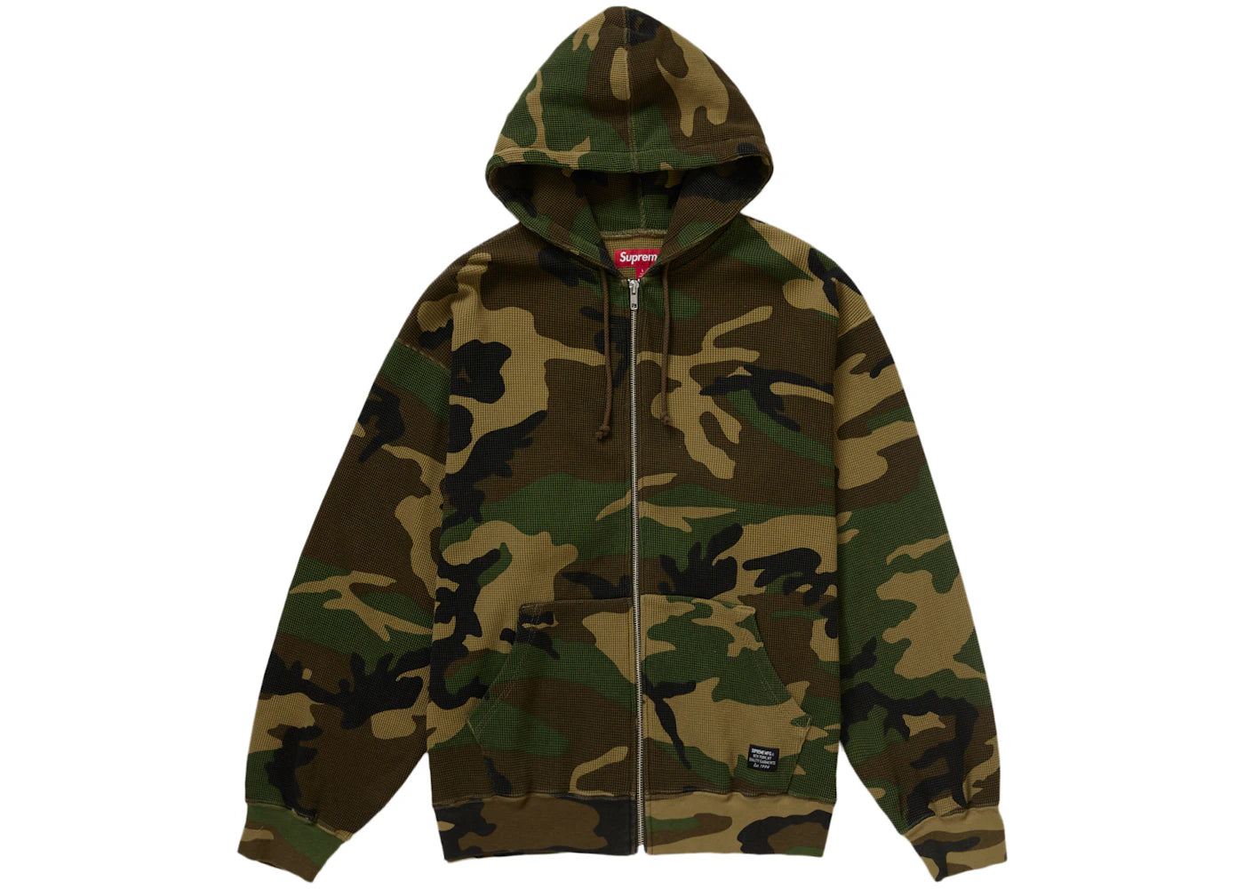 Supreme Hooded Zip Up Thermal Camo