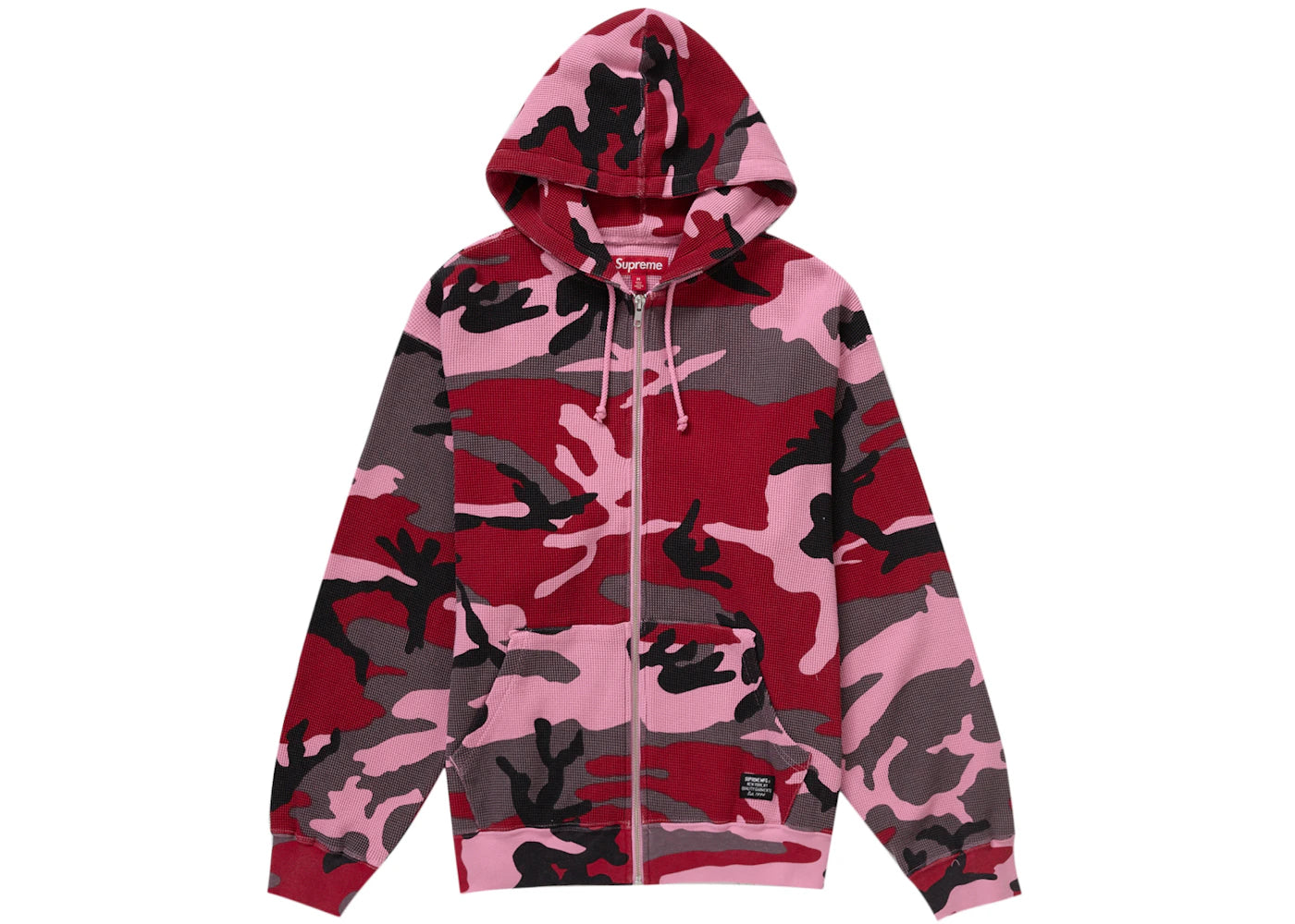 Supreme Hooded Zip Up Thermal Pink Camo