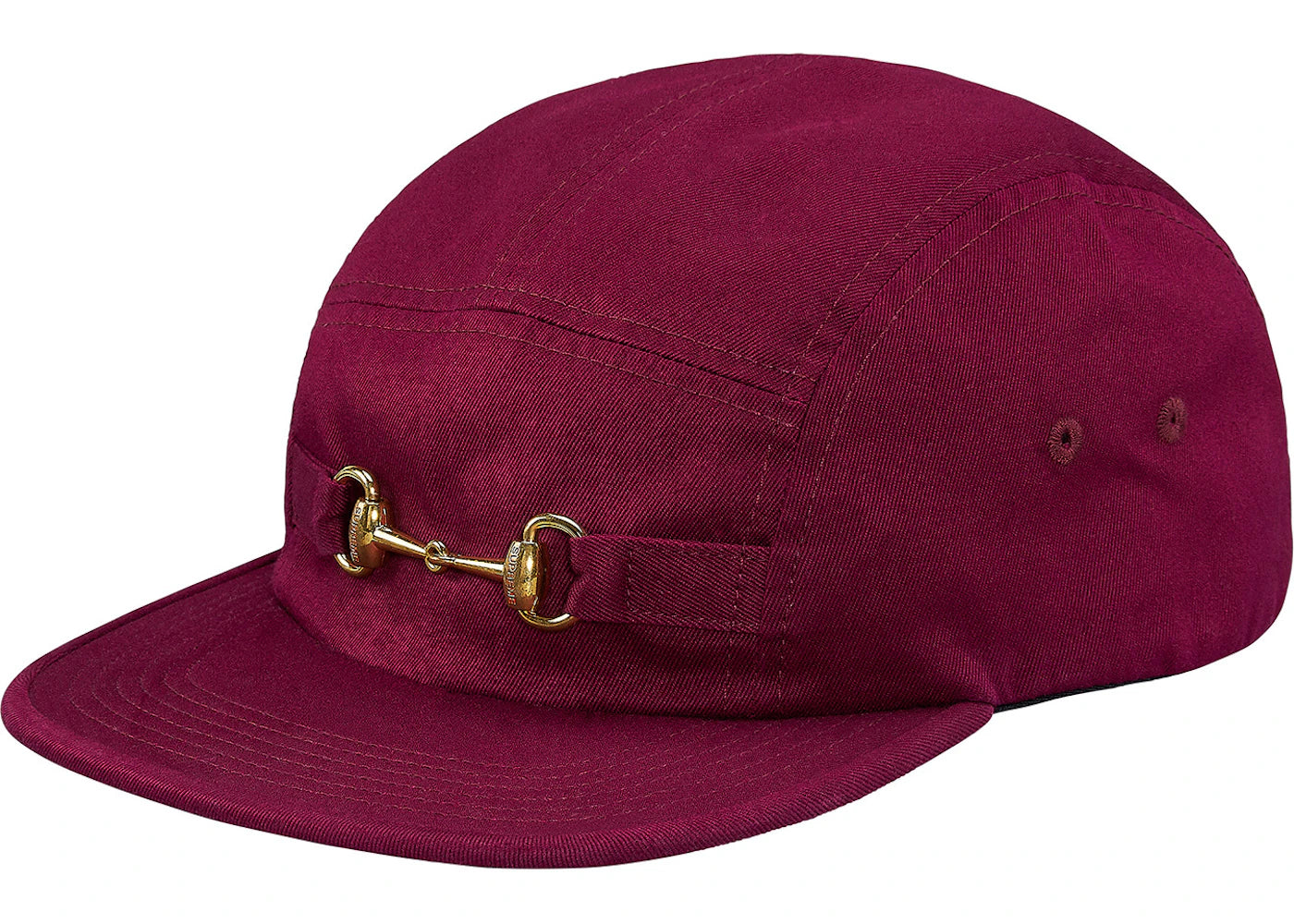 Supreme Horsebit Camp Cap Dark Cranberry