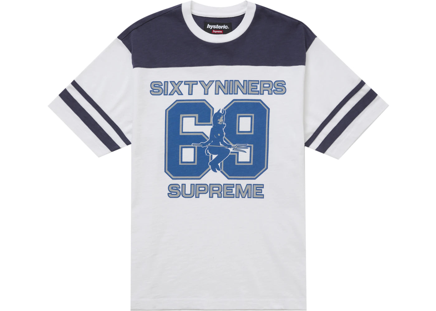 Supreme Hysteric Glamour 69 Football Top White