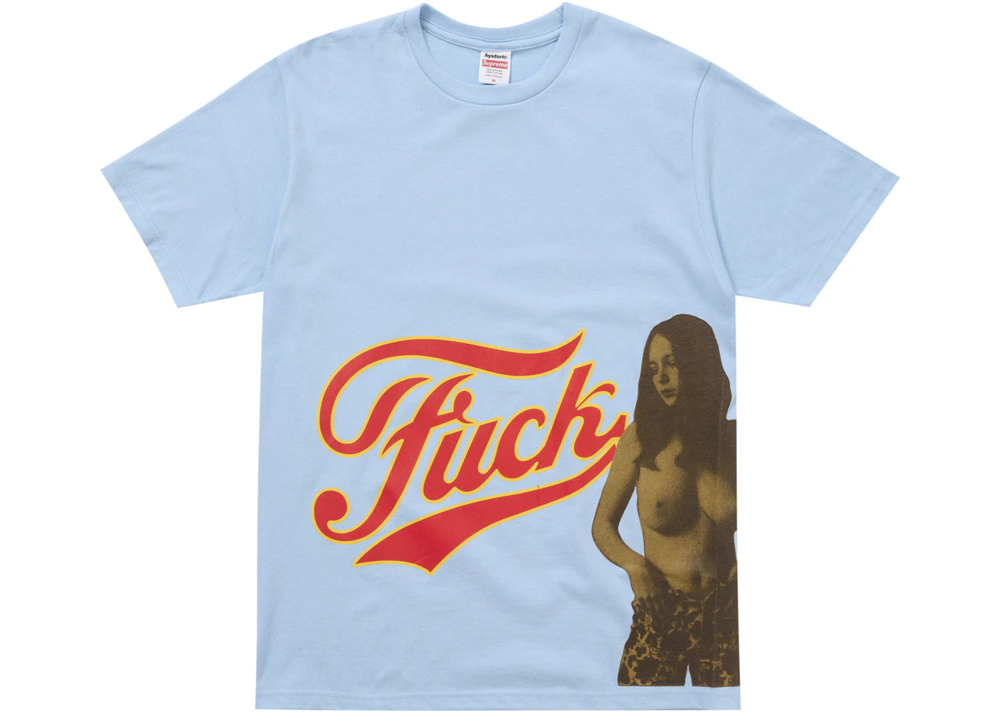 Supreme Hysteric Glamour Fuck Tee Light Blue