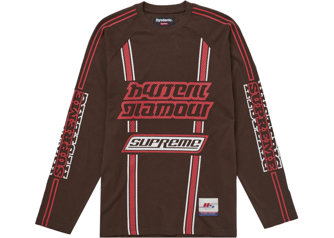 Supreme Hysteric Glamour Mesh L/S Top Brown