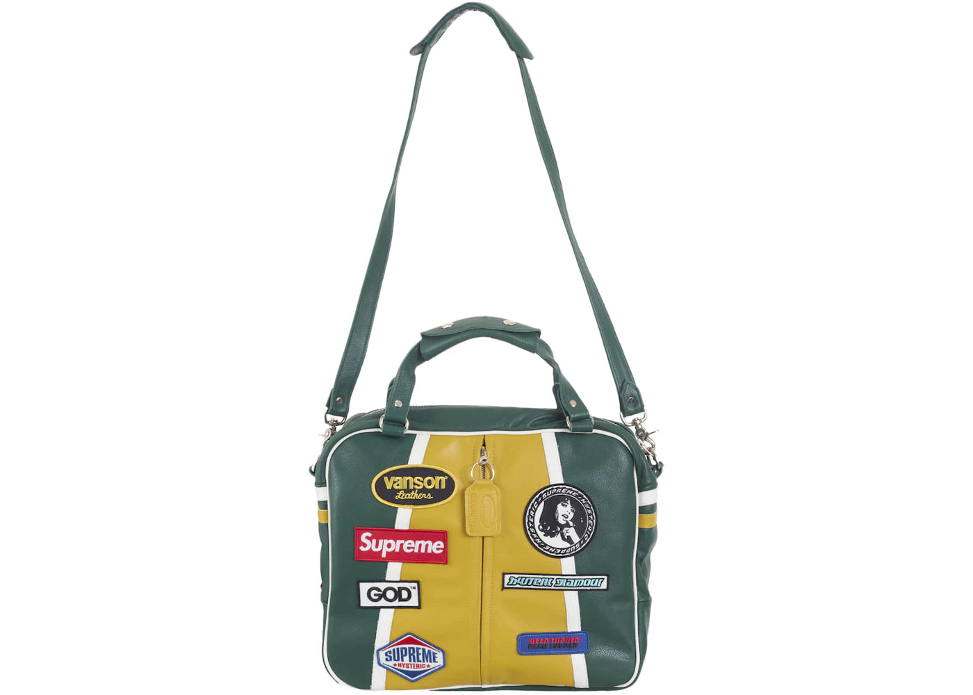 Supreme Hysteric Glamour Vanson Leather Bag Green