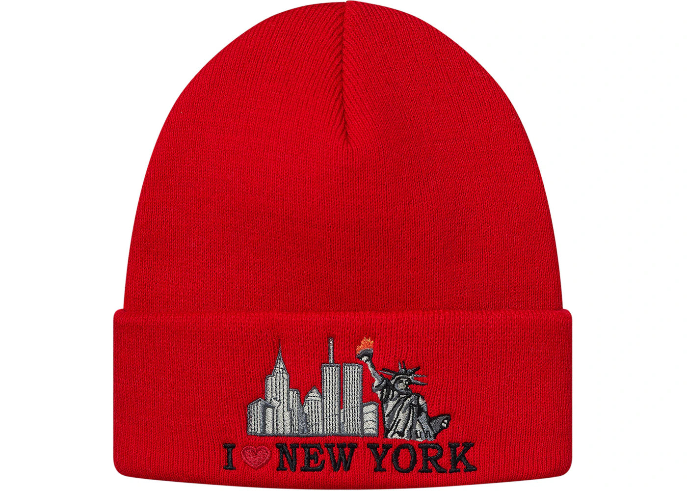 Supreme I Love NY Beanie Red