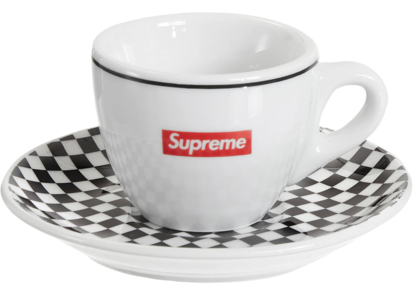 Supreme IPA Porcellane Aosta Espresso Set (Set of 2) Black
