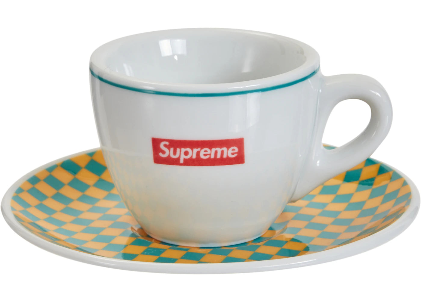 Supreme IPA Porcellane Aosta Espresso Set (Set of 2) Teal