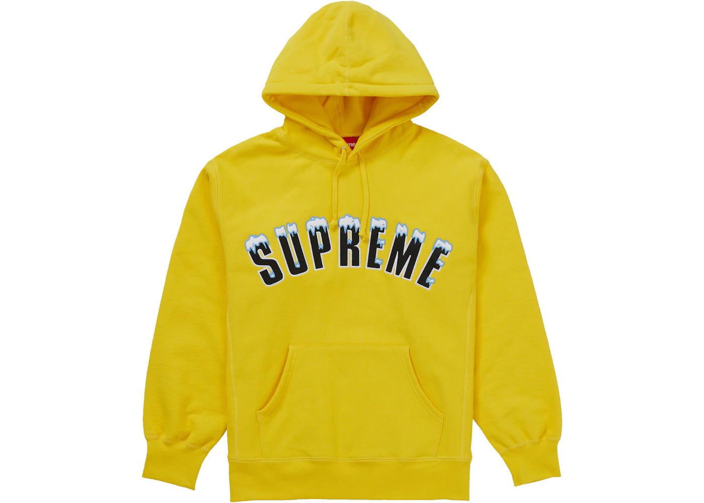 Supreme Icy Arc Hooded Sweatshirt Yellow