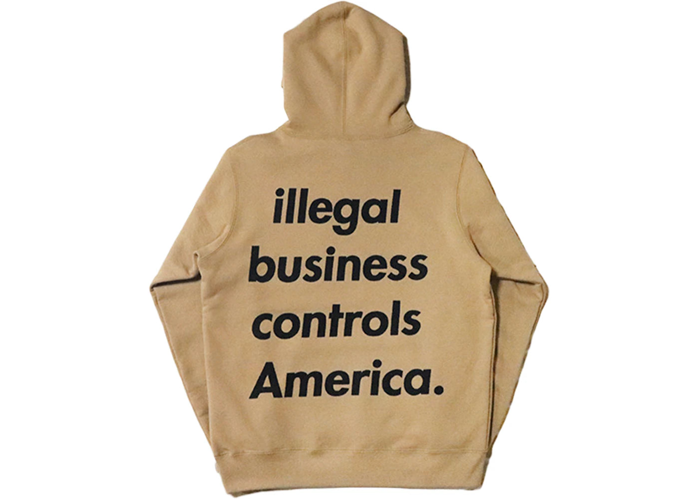 Supreme Illegal Business Hooded Sweatshirt Light Brown