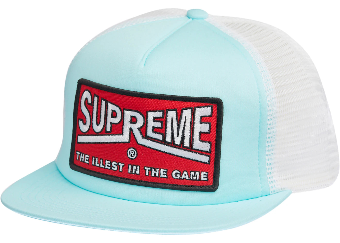 Supreme Illest Mesh Back 5-Panel Light Blue