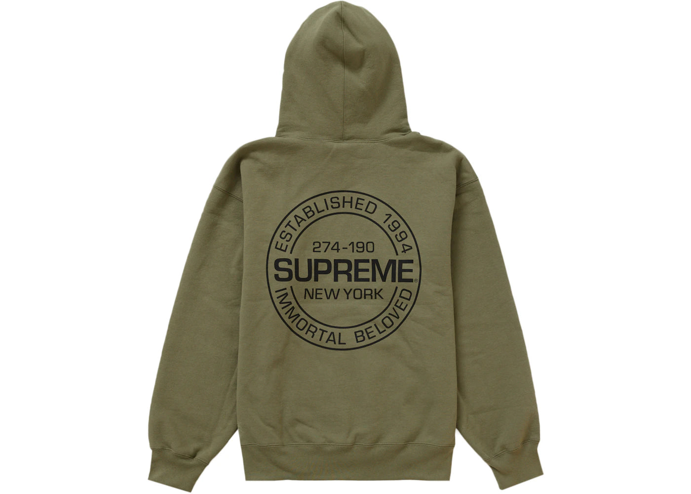 Supreme Immortal Hooded Sweatshirt Light Olive