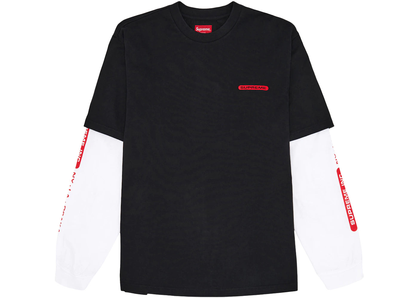 Supreme Supreme Inc. Paneled L/S Top Black