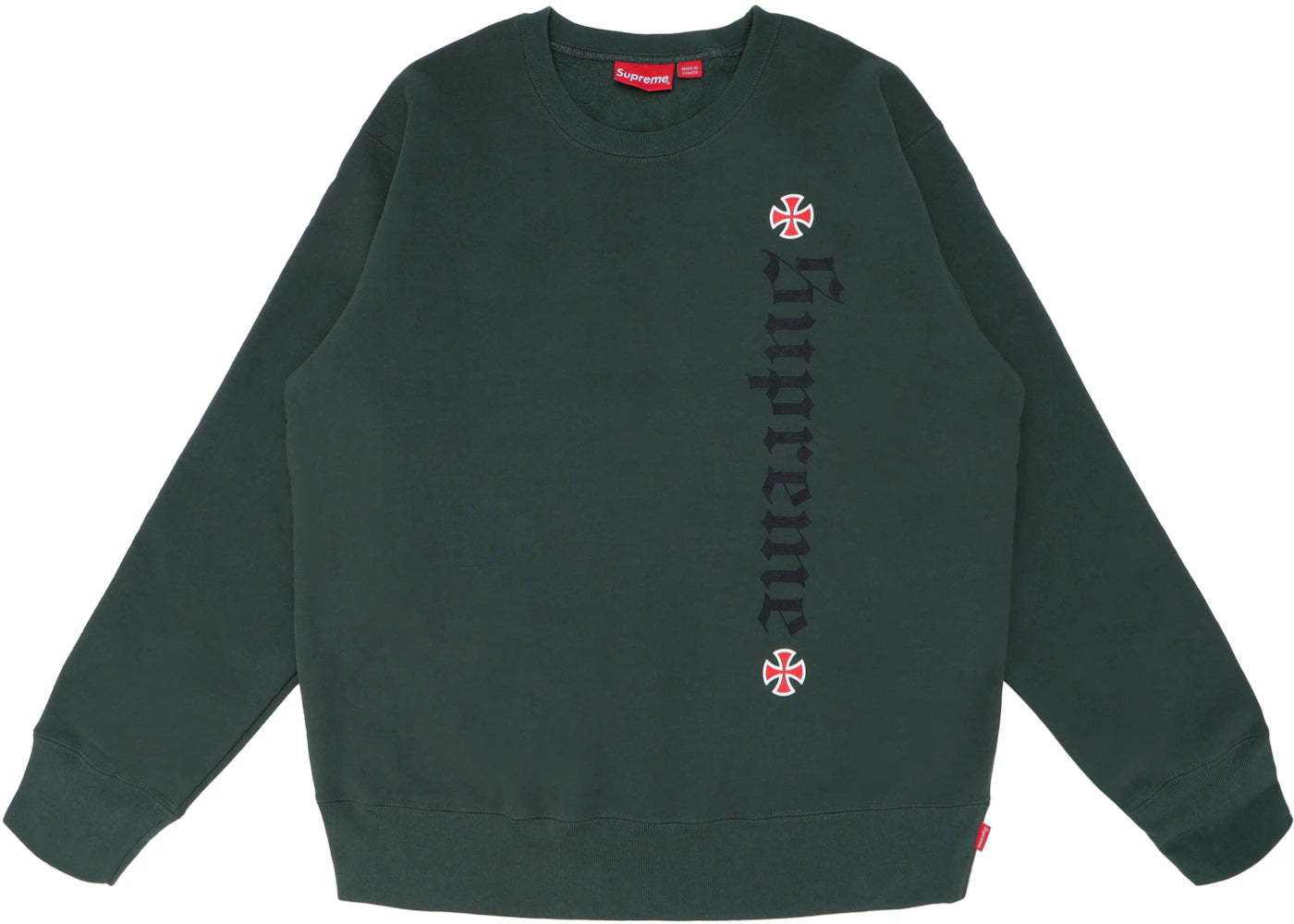 Supreme Independent Fuck the Rest Crewneck Olive Green