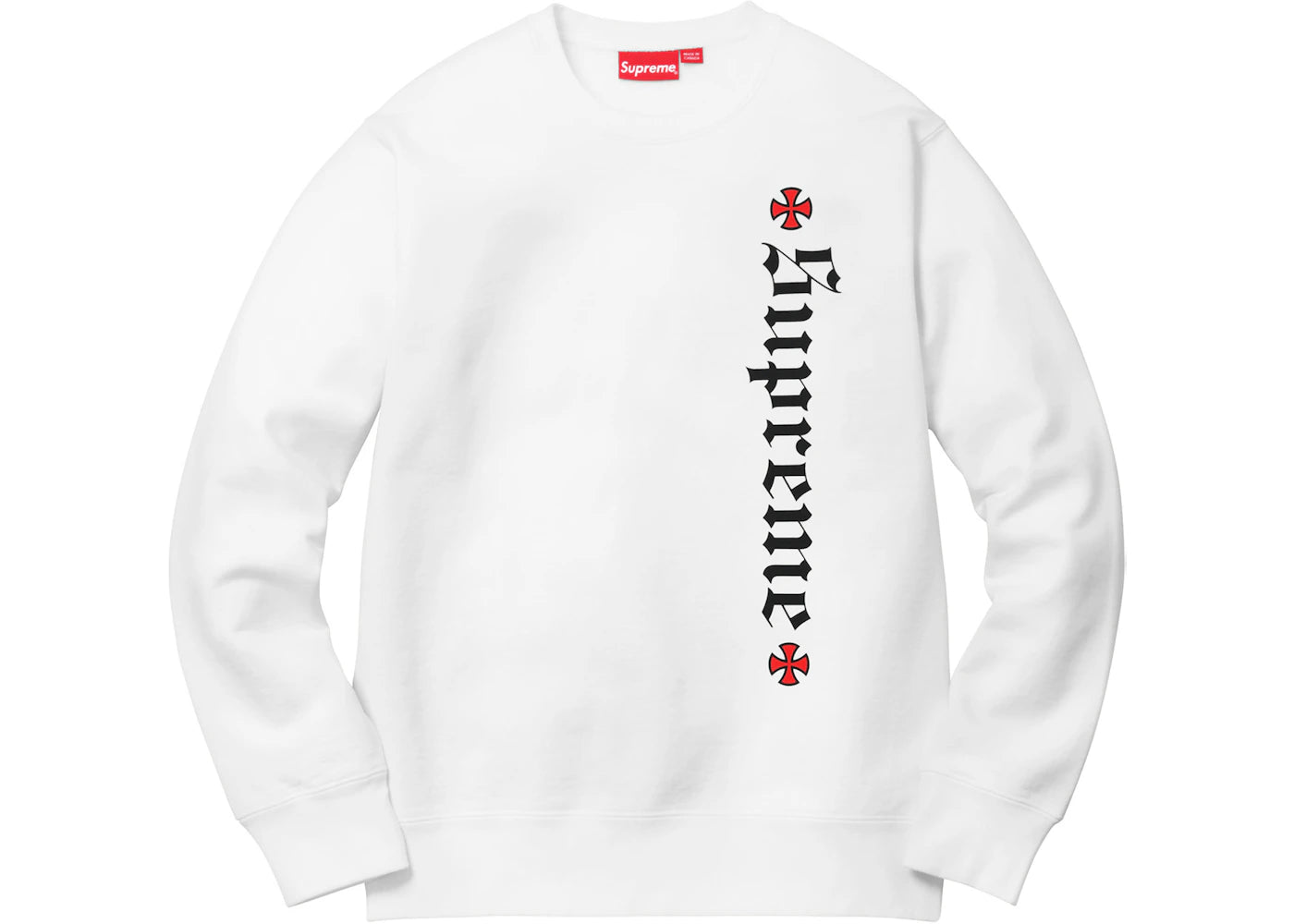 Supreme Independent Fuck the Rest Crewneck White