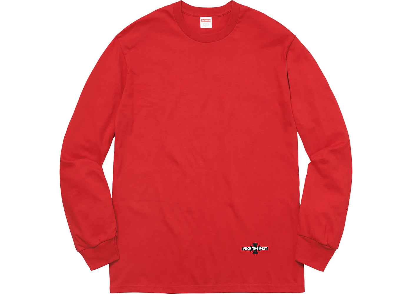 Supreme Independent Fuck the Rest L/S Tee Red