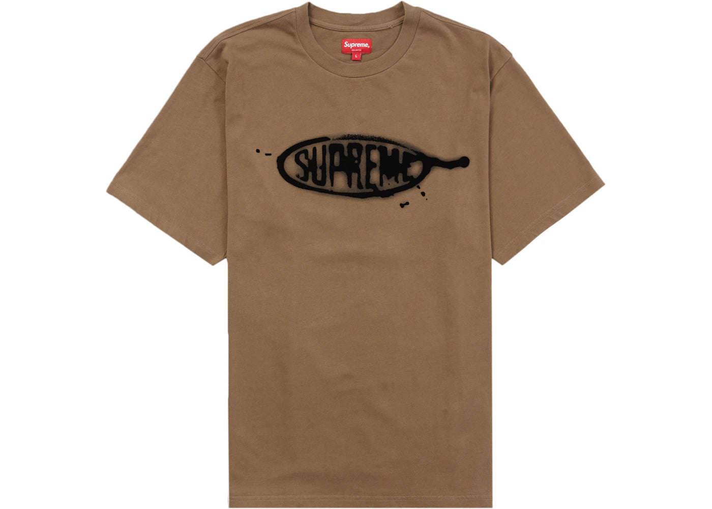 Supreme Ink Blot S/S Top Olive Brown