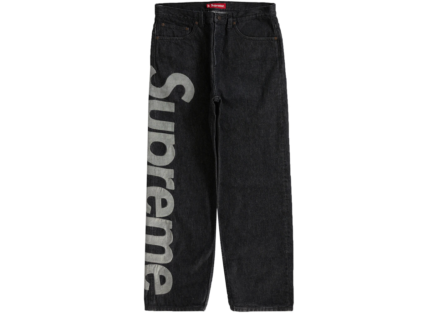 Supreme Inset Logo Jean Black