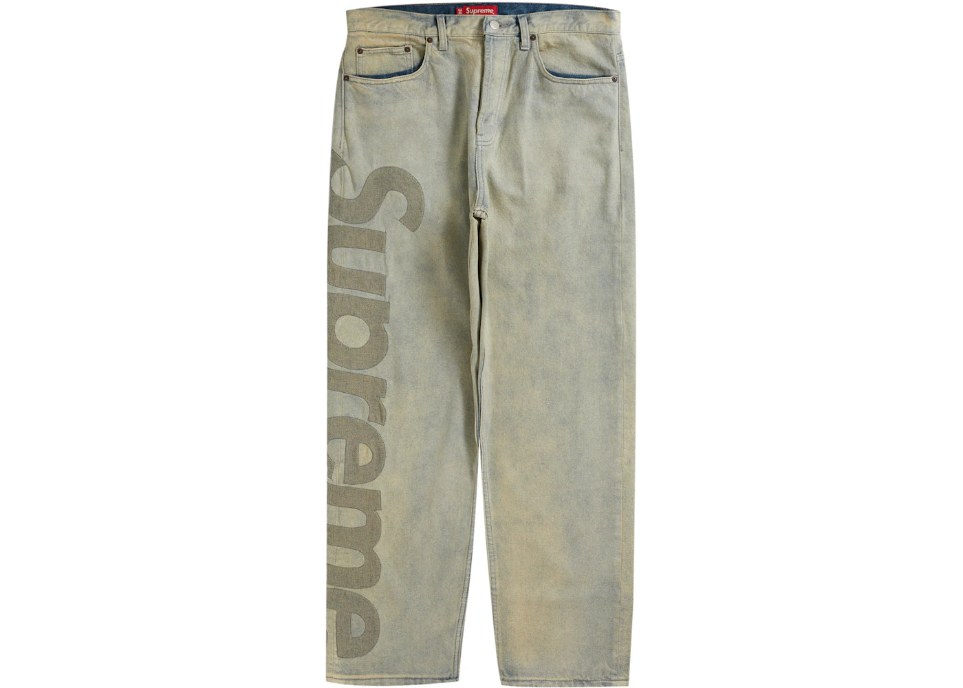 Supreme Inset Logo Jean Dirty