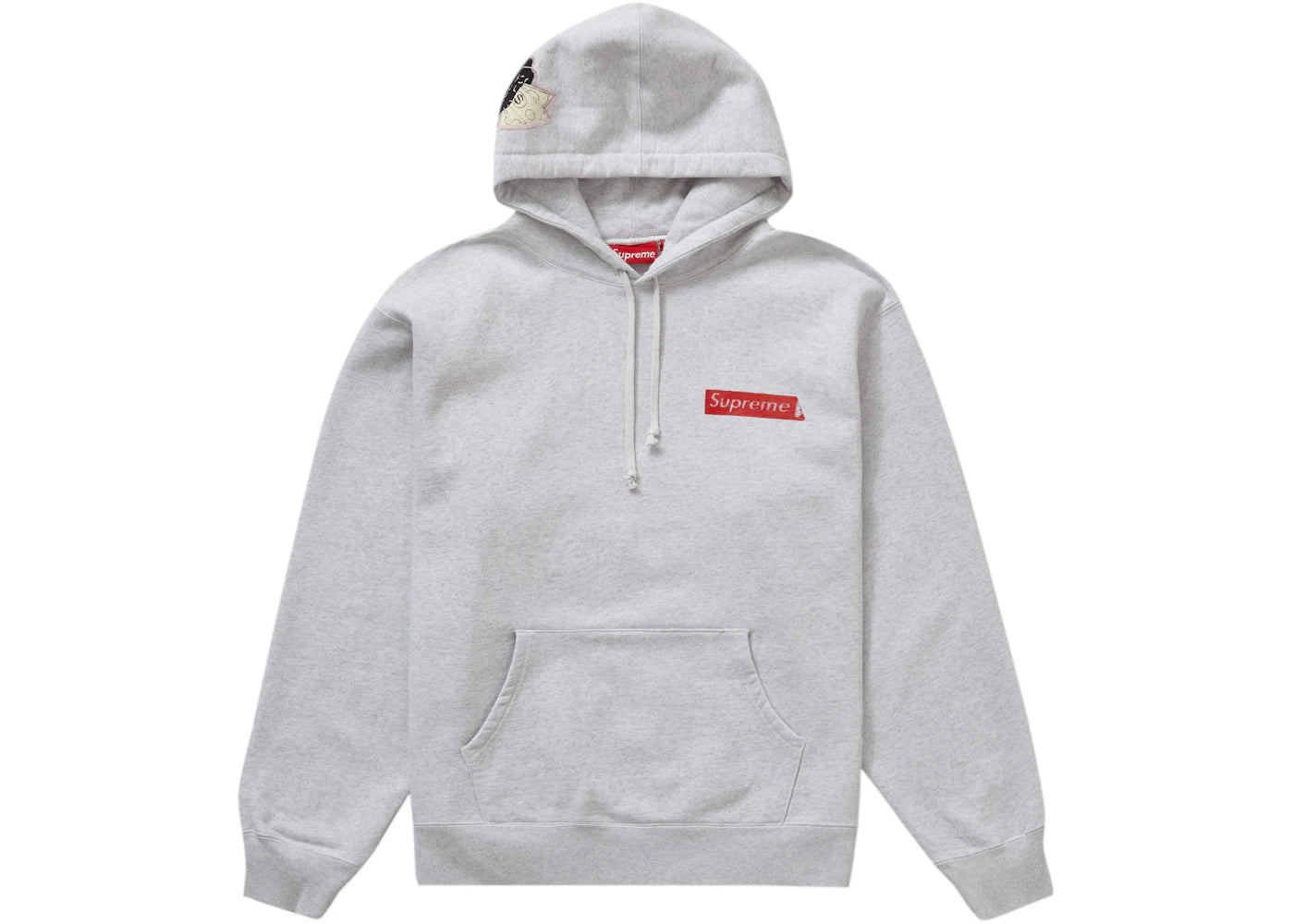 Supreme Instant High Patches Hooded Sweatshirt Ash Grey