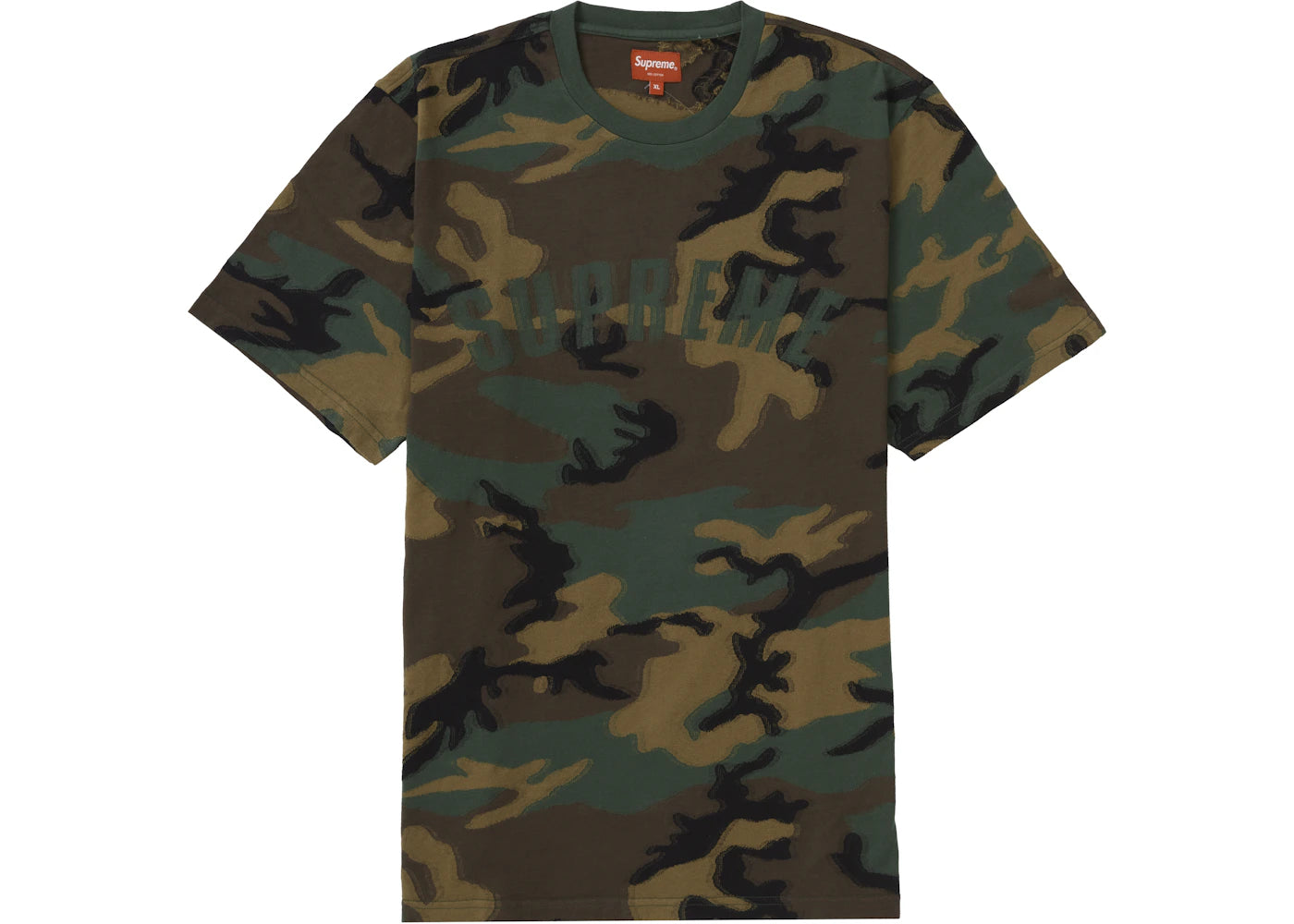 Supreme Intarsia Camo S/S Top Woodland Camo