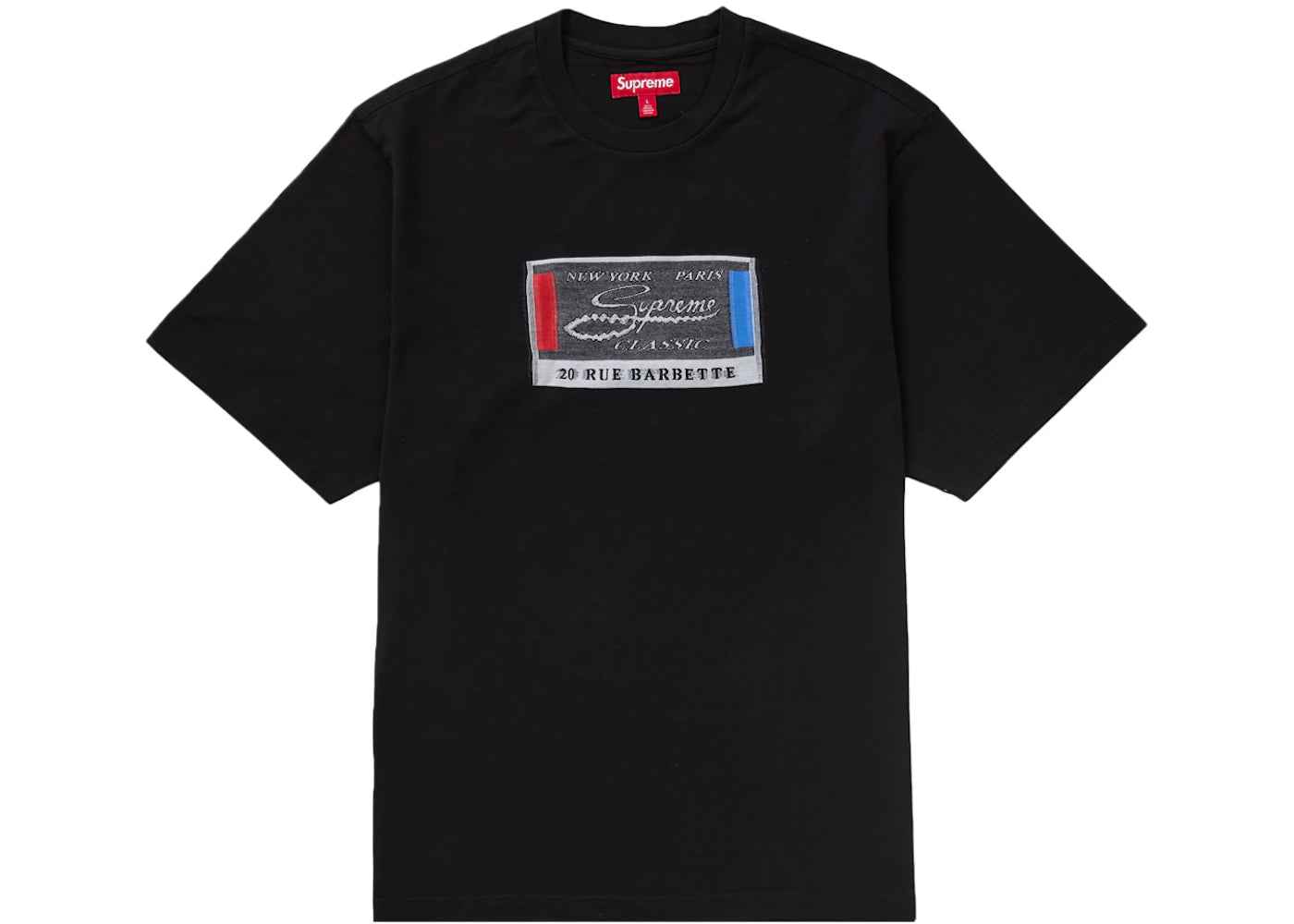 Supreme Intarsia Label S/S Top Black