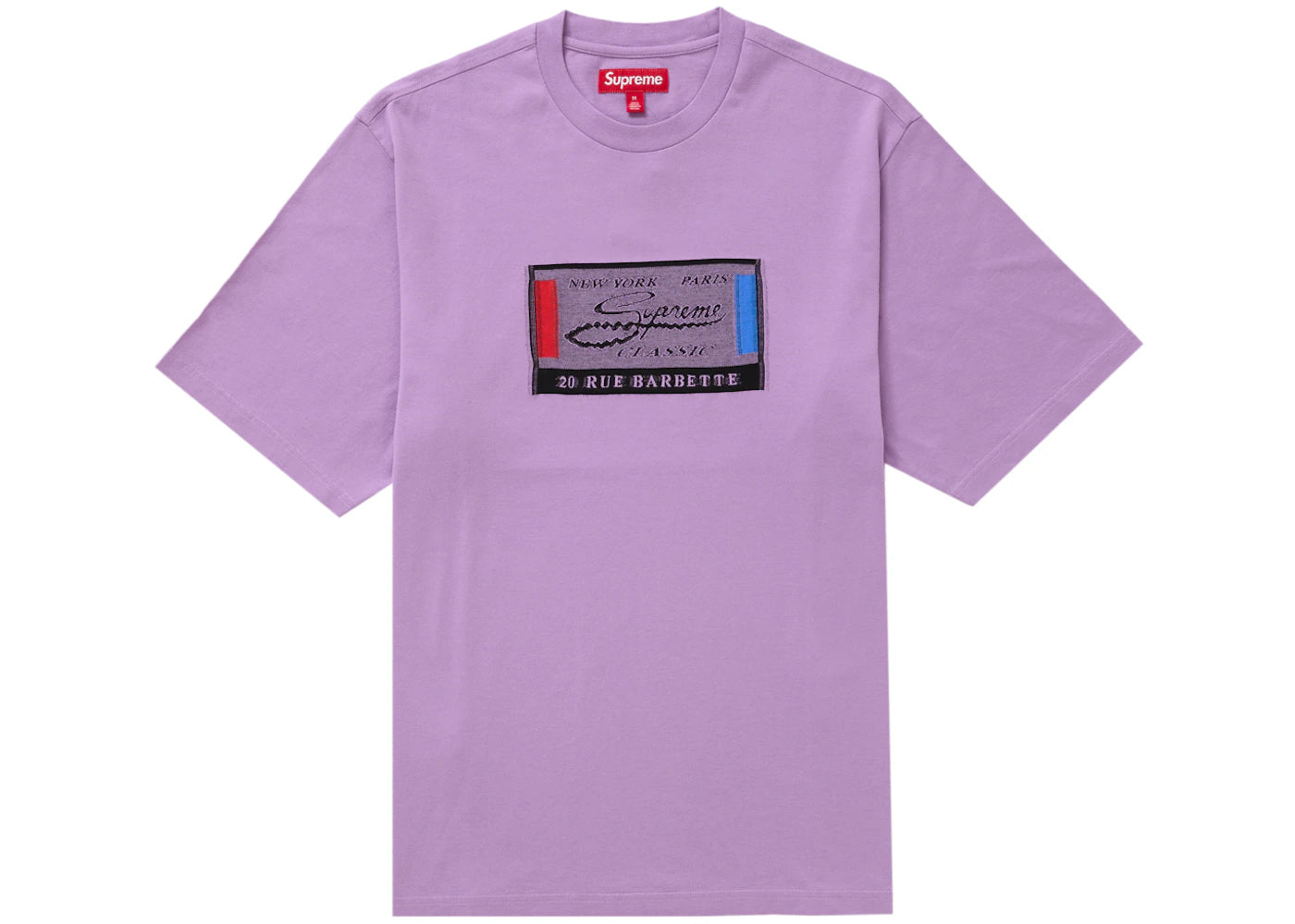 Supreme Intarsia Label S/S Top Purple