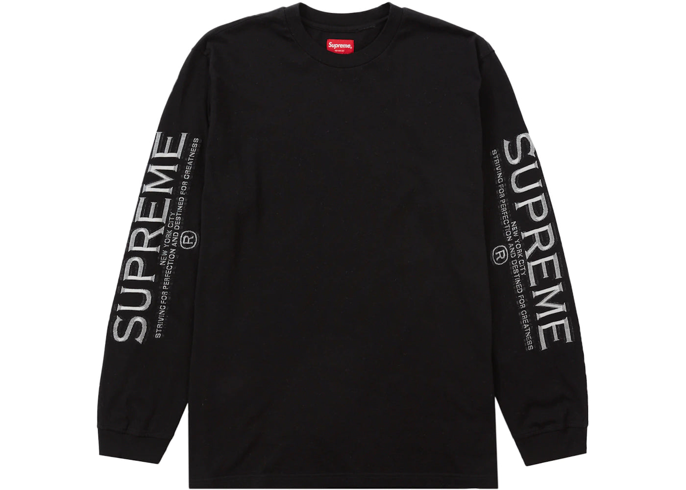 Supreme Intarsia Sleeve L/S Top Black