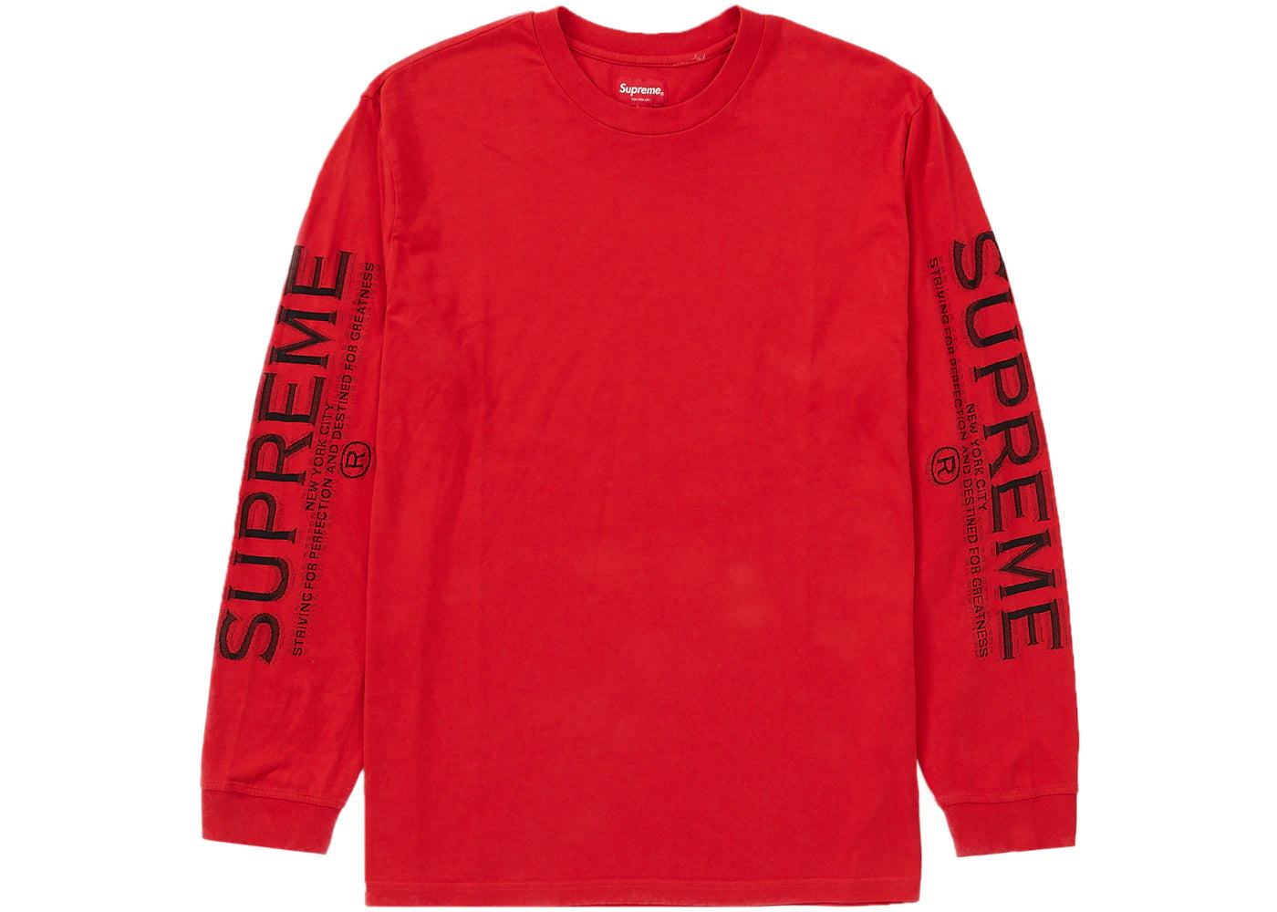 Supreme Intarsia Sleeve L/S Top Red