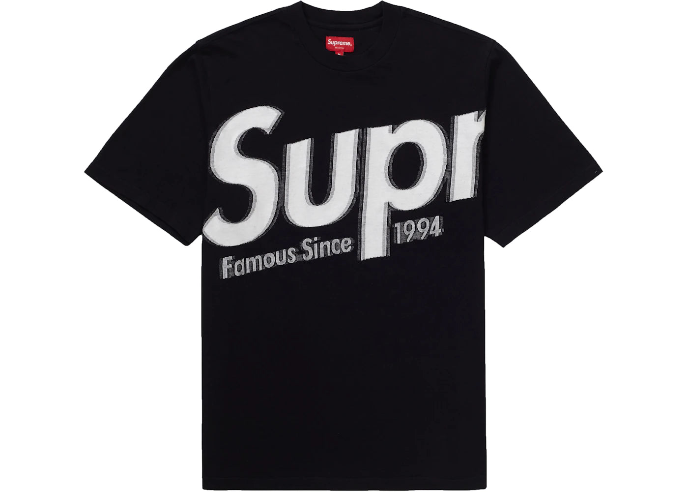 Supreme Intarsia Spellout S/S Top Black