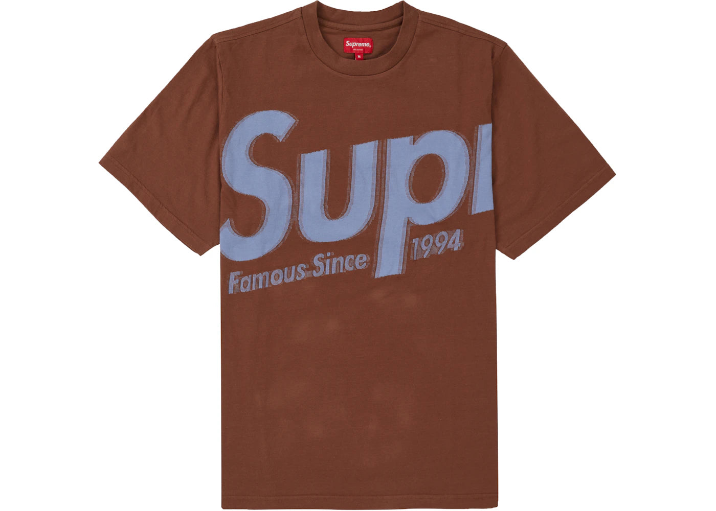 Supreme Intarsia Spellout S/S Top Brown