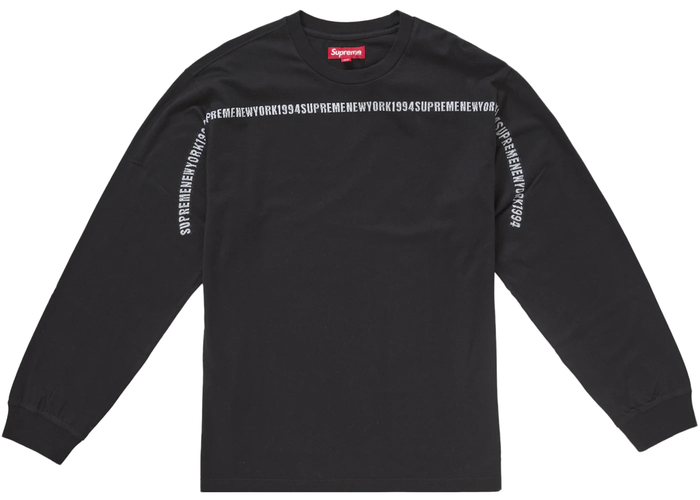 Supreme Intarsia Stripe L/S Top Black