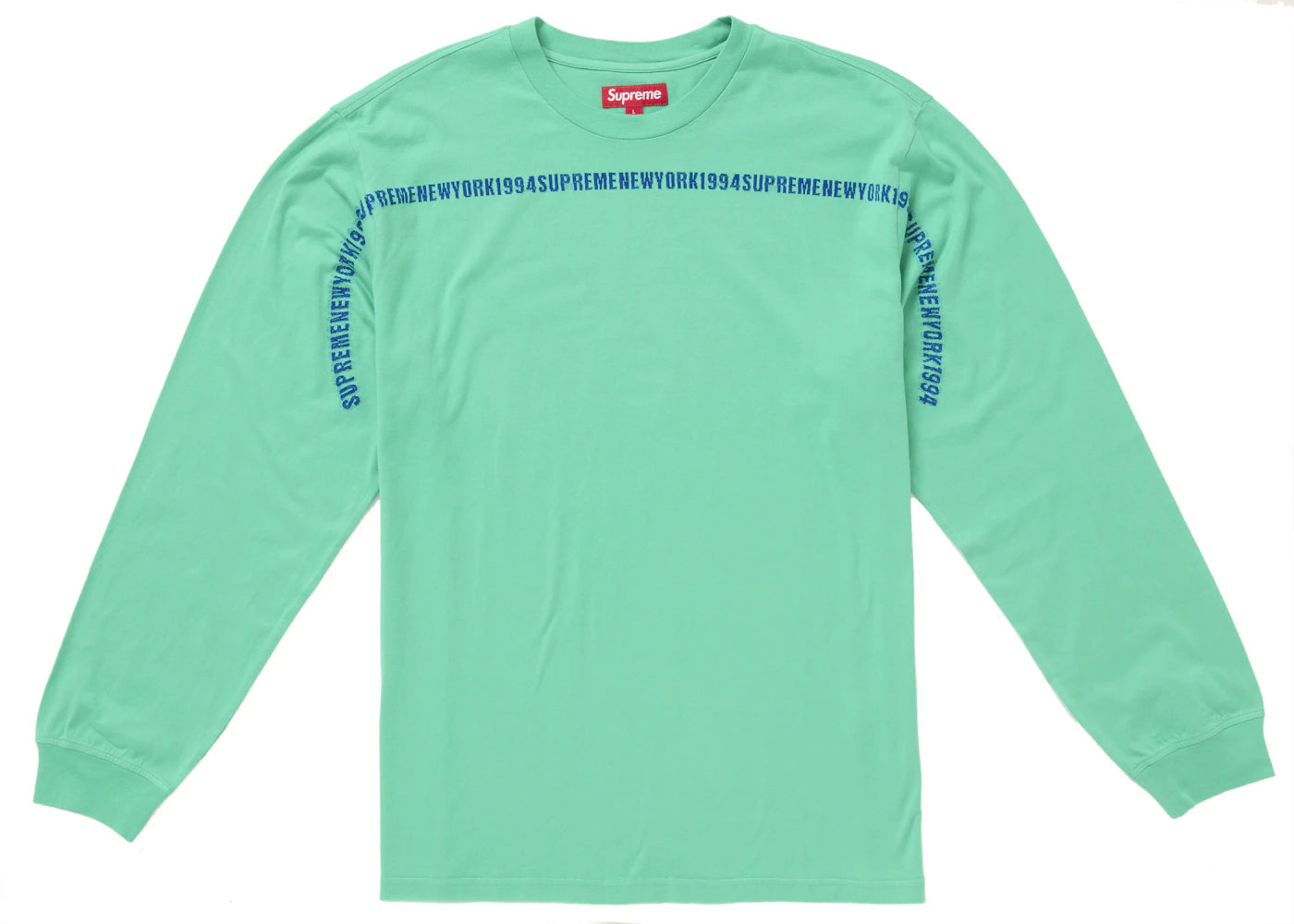 Supreme Intarsia Stripe L/S Top Green