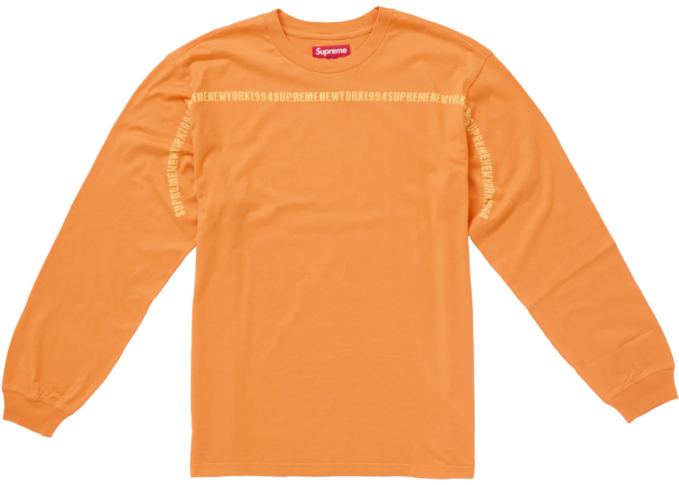 Supreme Intarsia Stripe L/S Top Bright Orange