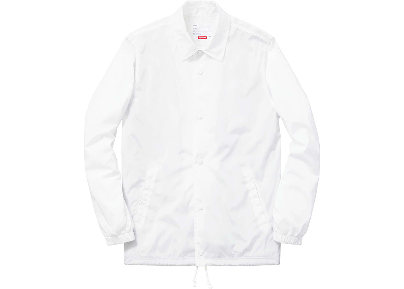 Supreme International Coaches Jacket White