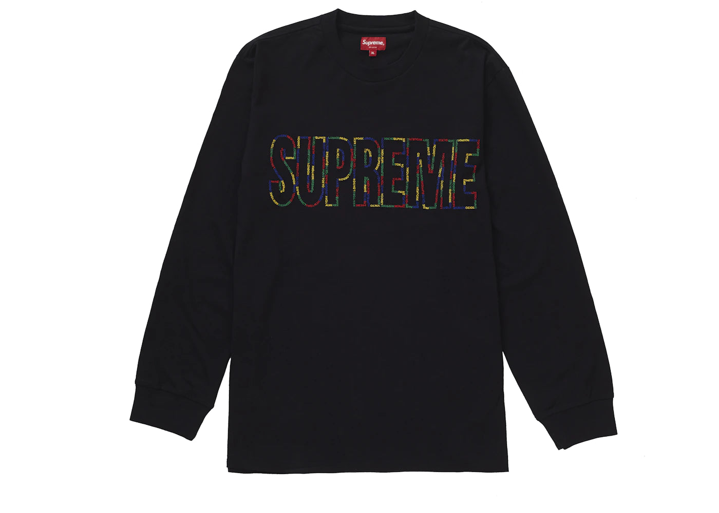 Supreme International L/S Tee Black