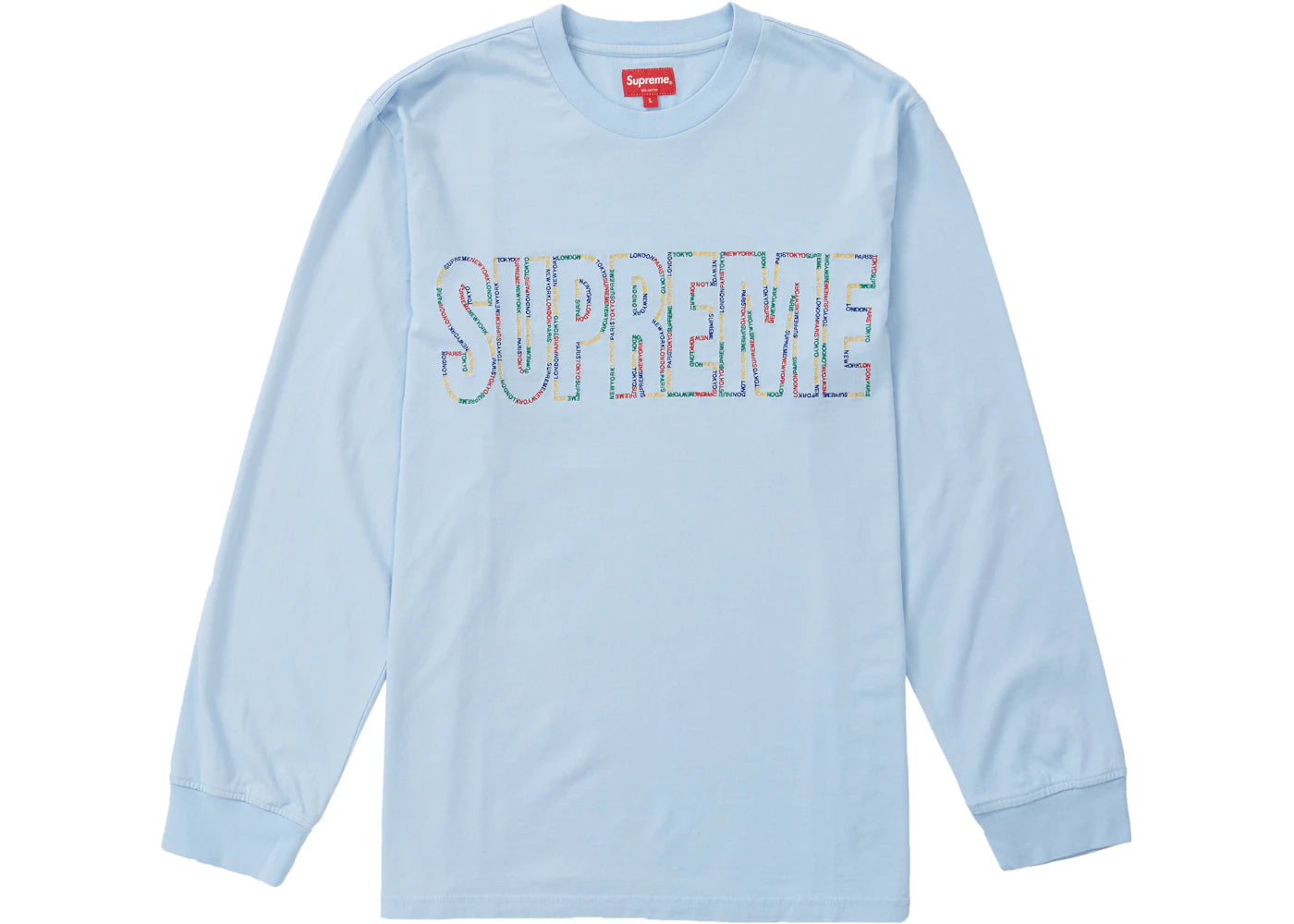 Supreme International L/S Tee Light Blue