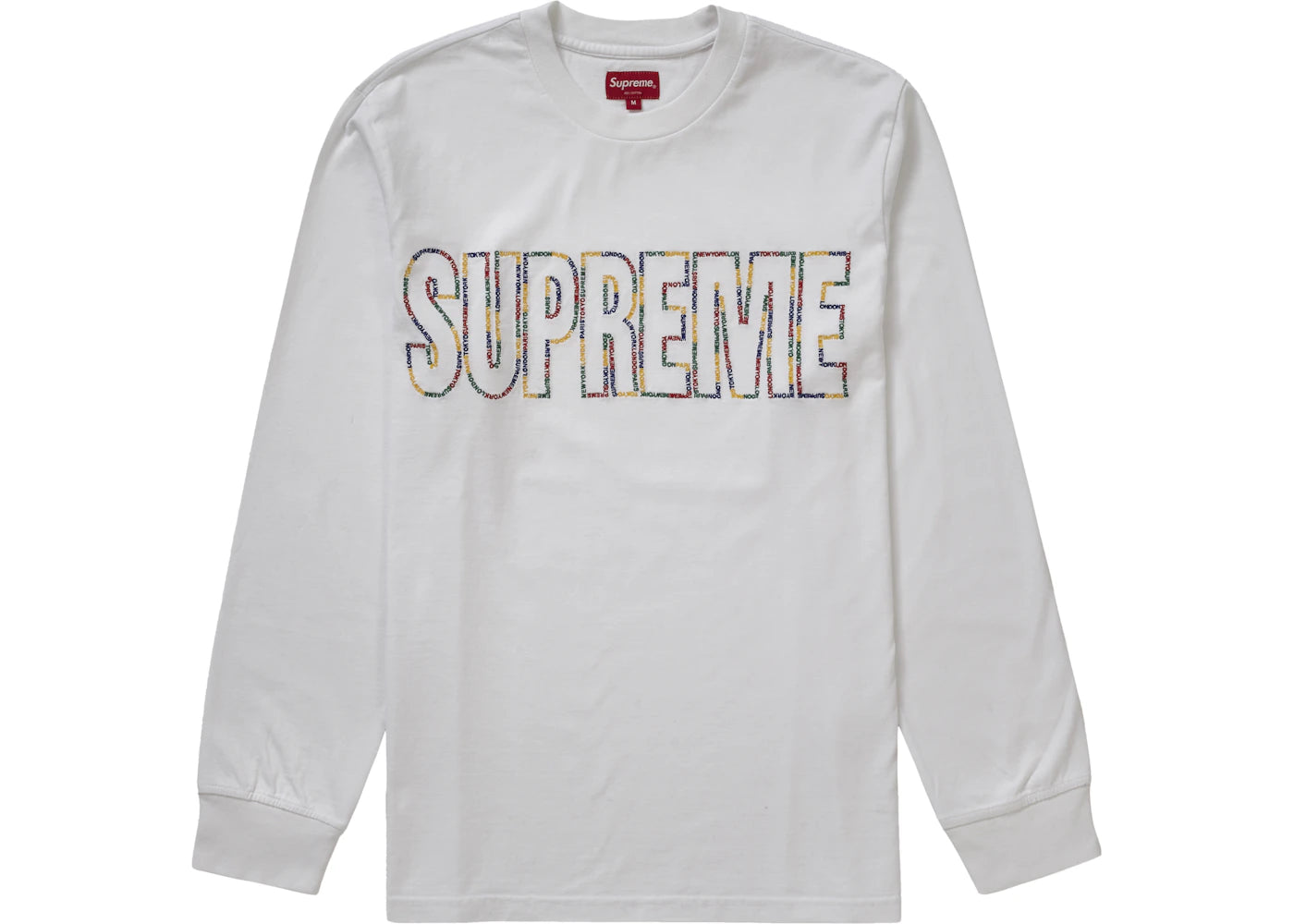 Supreme International L/S Tee White
