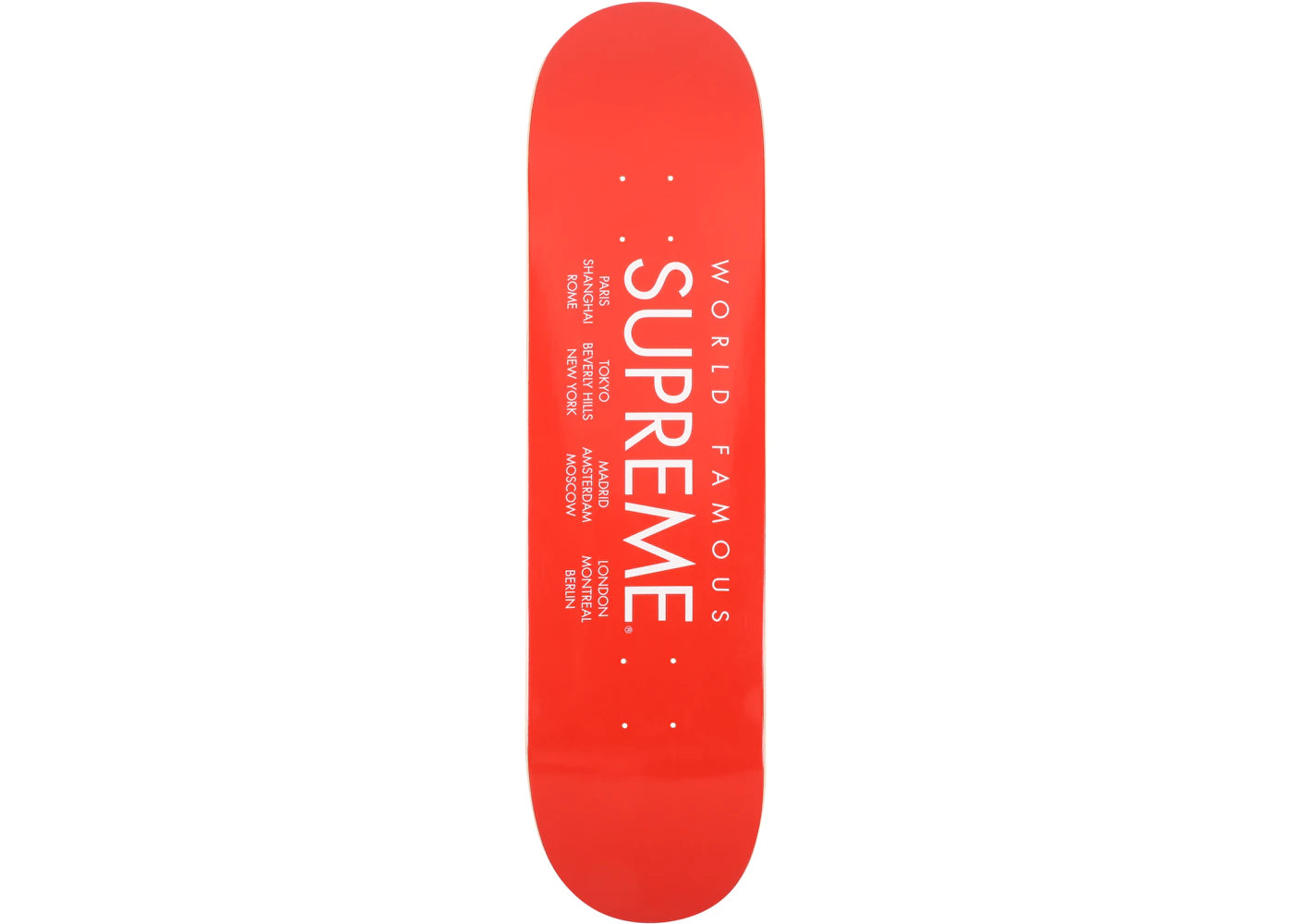 Supreme International Skateboard Deck Red