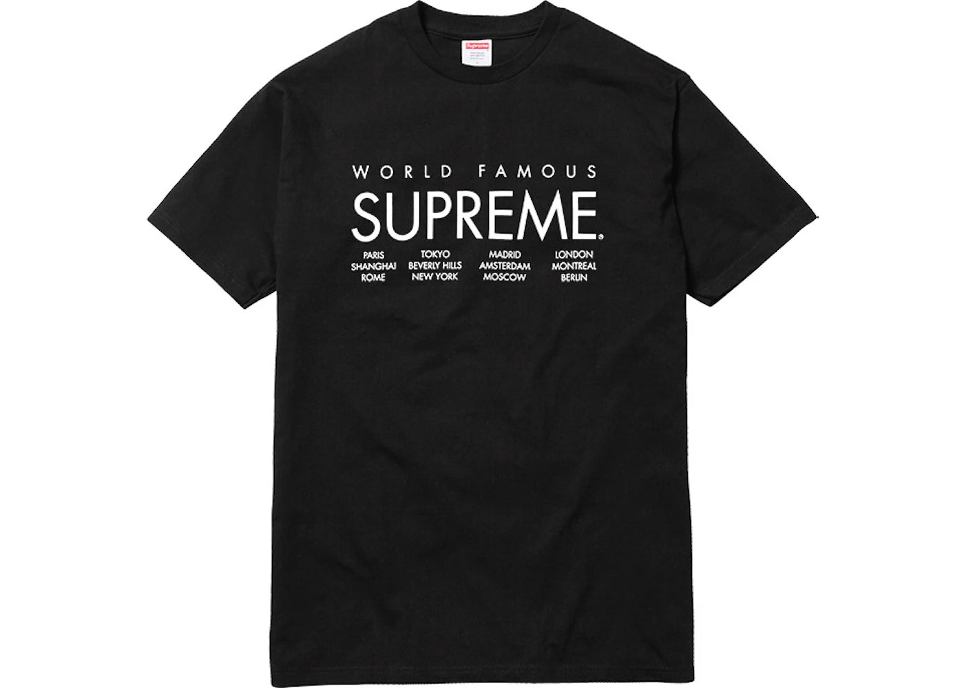 Supreme International Tee Black