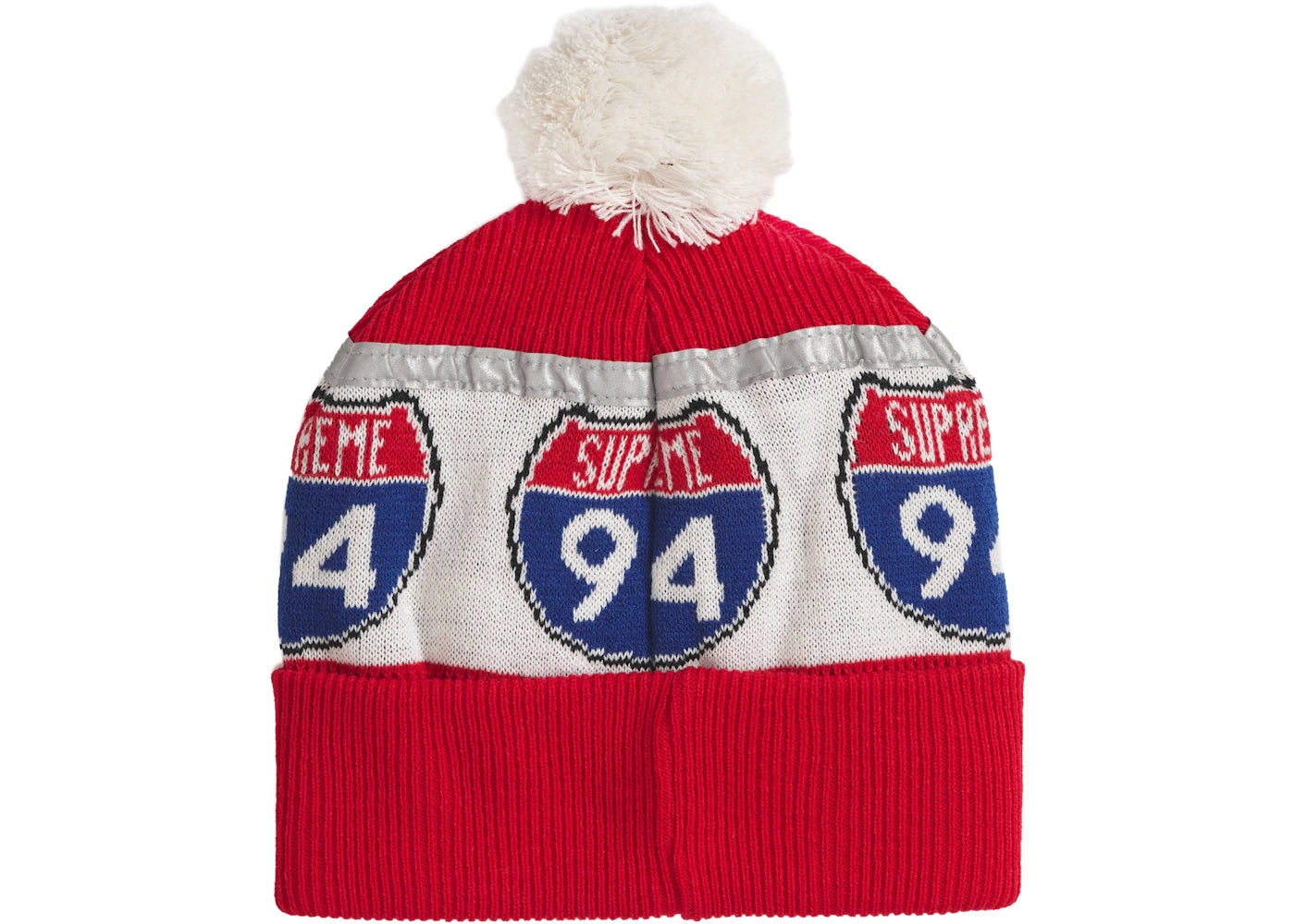 Supreme Interstate Reflective Beanie Red